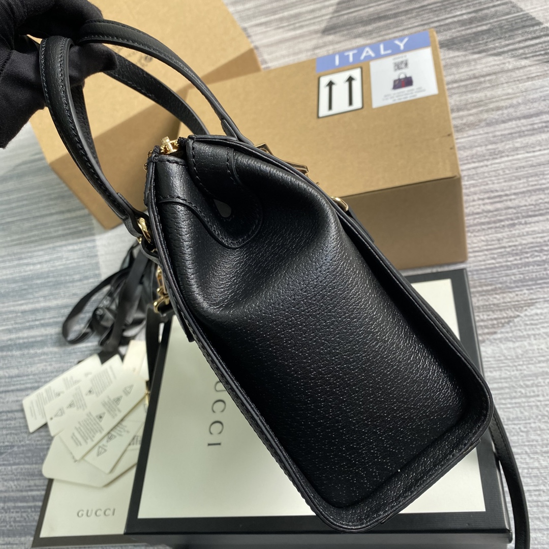 Gucci Ophidia Small GG Tote Bag Shoulder Bag 547551 Black